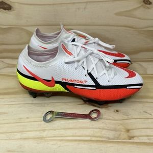 Nike Phantom GT2 Elite SG-Pro AC White Bright Crimson Sz 6.5 DC0753-168
